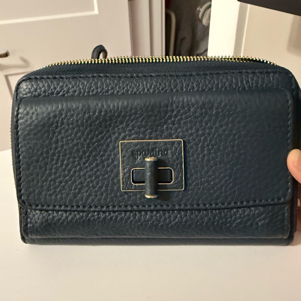 Blue spartina crossbody purse